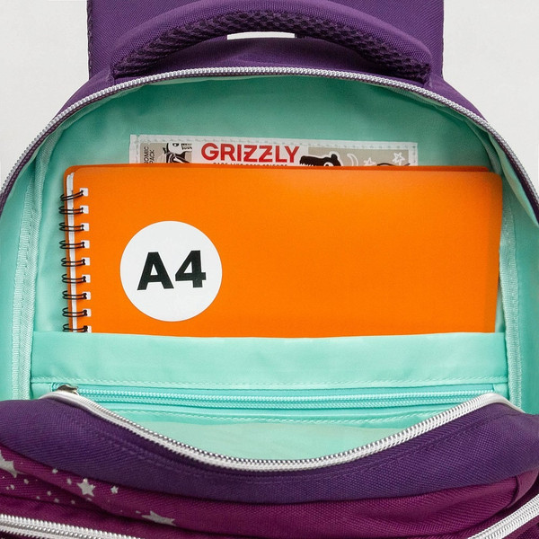 Изображение товара Школьный рюкзак Grizzly RG-560-2 (фиолетовый)