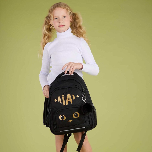 Изображение товара Школьный рюкзак Grizzly RG-562-1 (черный/золото)