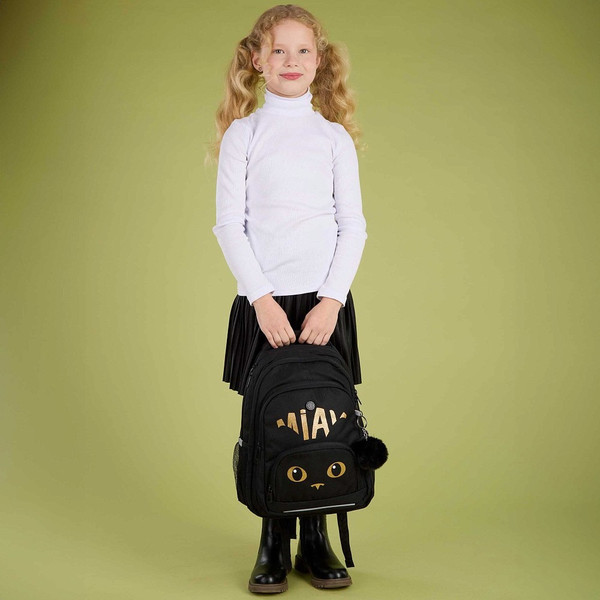 Изображение товара Школьный рюкзак Grizzly RG-562-1 (черный/золото)