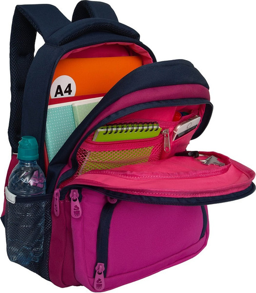 Изображение товара Школьный рюкзак Grizzly RG-562-2 (синий/фуксия)