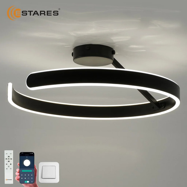 Изображение товара Потолочный светильник Estares Madera 80W R-APP-500x170-BLACK/WHITE-220-IP20