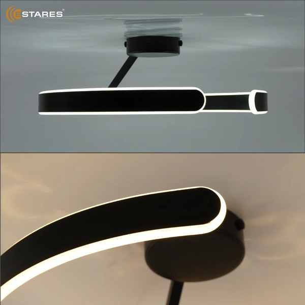 Изображение товара Потолочный светильник Estares Madera 80W R-APP-500x170-BLACK/WHITE-220-IP20