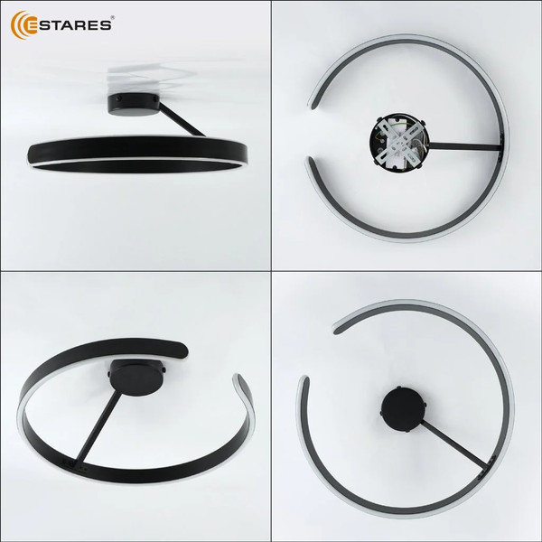 Изображение товара Потолочный светильник Estares Madera 80W R-APP-500x170-BLACK/WHITE-220-IP20
