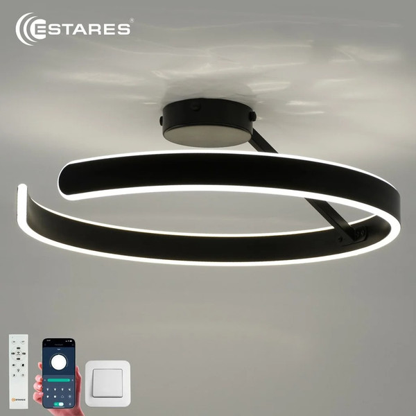 Изображение товара Потолочный светильник Estares Madera 80W R-APP-500x170-BLACK/WHITE-220-IP20