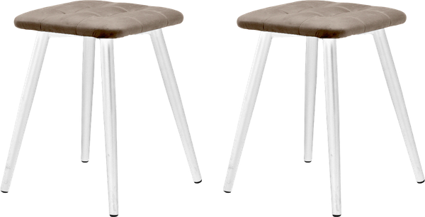 Изображение товара Набор табуретов Памир Атлант F08 (2шт, бежевый/белая опора)