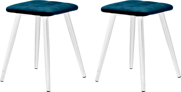 Изображение товара Набор табуретов Памир Атлант F77 (2шт, синий/белая опора)