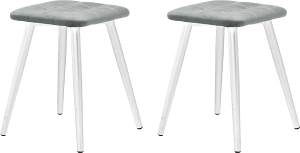Изображение товара Набор табуретов Памир Атлант F80 (2шт, серый минт/белая опора)