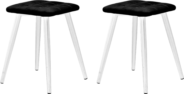 Изображение товара Набор табуретов Памир Атлант F90 (2шт, черный/белая опора)