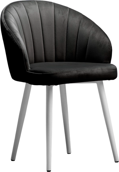 Изображение товара Стул Памир Зефир F90 (черный/белая опора, поворотный)