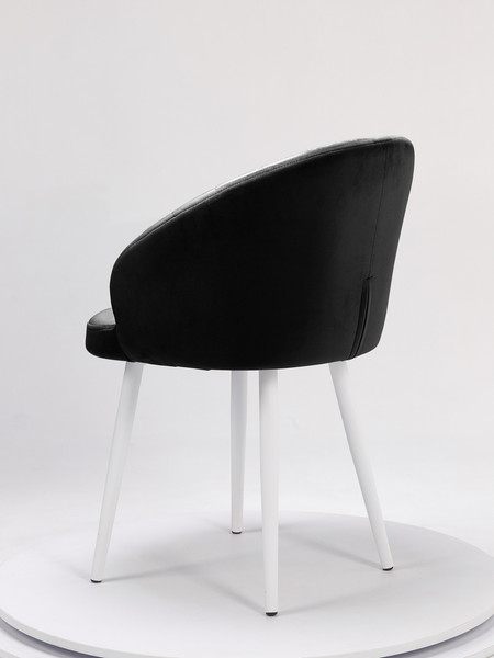 Изображение товара Стул Памир Зефир F90 (черный/белая опора, поворотный)