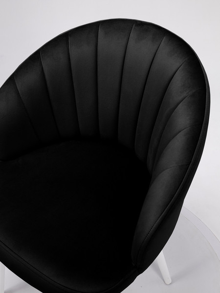 Изображение товара Стул Памир Зефир F90 (черный/белая опора, поворотный)