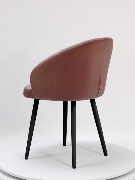 Изображение товара Стул Памир Зефир F62 (розовый/черная опора, поворотный)