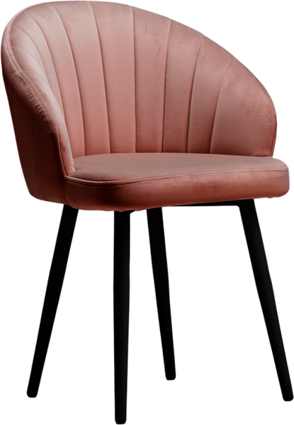 Изображение товара Стул Памир Зефир F62 (розовый/черная опора, поворотный)