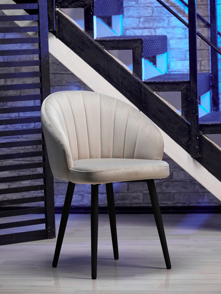 Изображение товара Стул Памир Зефир F81 (светло серый/черная опора, поворотный)