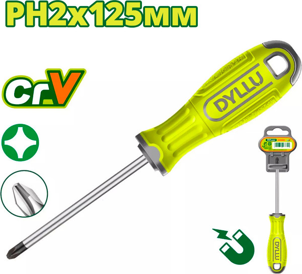 Изображение товара Отвертка DYLLU PH2x125мм / DTSD2225