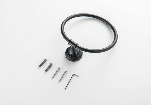 Изображение товара Кольцо для полотенца Aquatek Классик AQ4512MB (черный матовый)