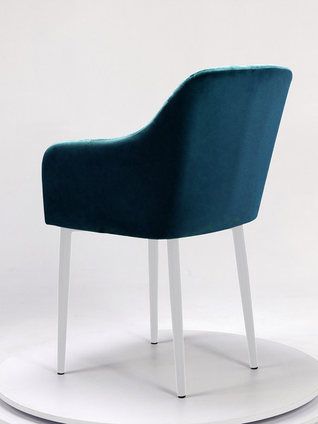 Изображение товара Стул Памир Марсель F77 (синий/белая опора, поворотный)