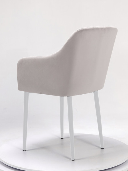 Изображение товара Стул Памир Марсель F81 (светло-серый/белая опора, поворотный)