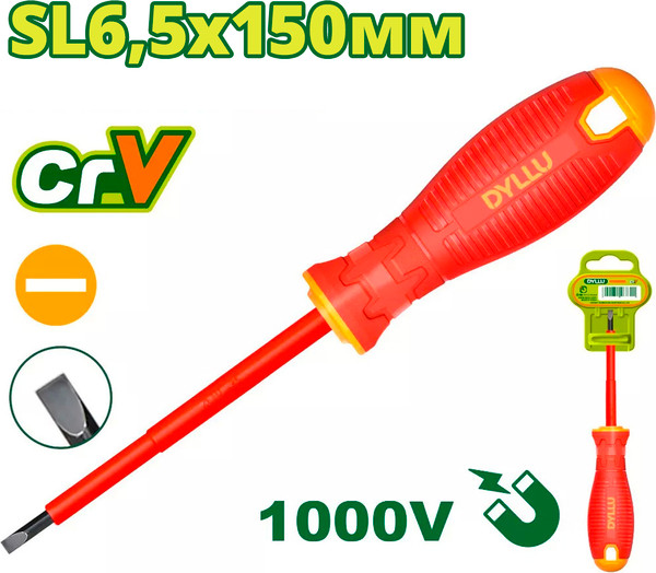 Изображение товара Отвертка DYLLU SL6.5x150мм / DTSD7266