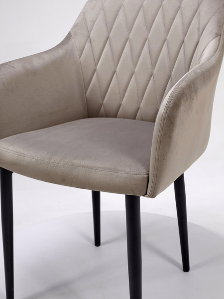 Изображение товара Стул Памир Марсель F08 (бежевый/черная опора, поворотный)