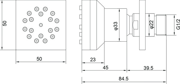Изображение товара Боковой душ Aquatek AQ2098CR