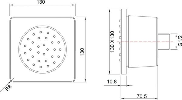 Изображение товара Боковой душ Aquatek AQ2099MB