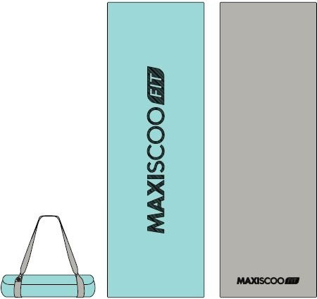 Изображение товара Коврик для йоги и фитнеса Maxiscoo Fit С ремешком / MSF-FR-300524-6-MN (мятный)