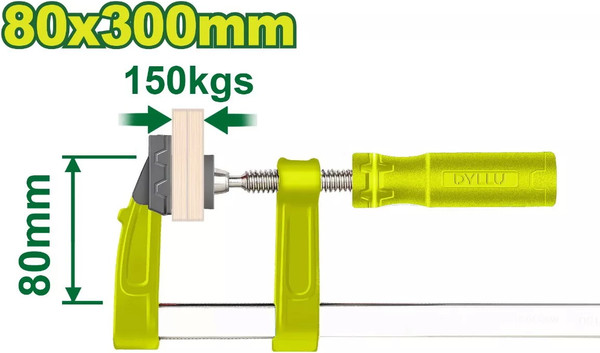 Изображение товара Струбцина DYLLU 80x300мм / DTCP2181