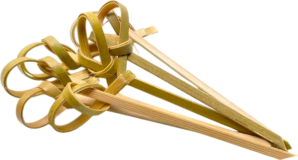 Изображение товара Набор одноразовых шпажек Паксервис Узелок 60 / 286581 (500шт, бамбук)