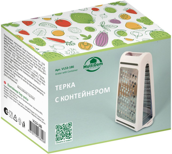 Изображение товара Терка кухонная Мультидом VL53-186