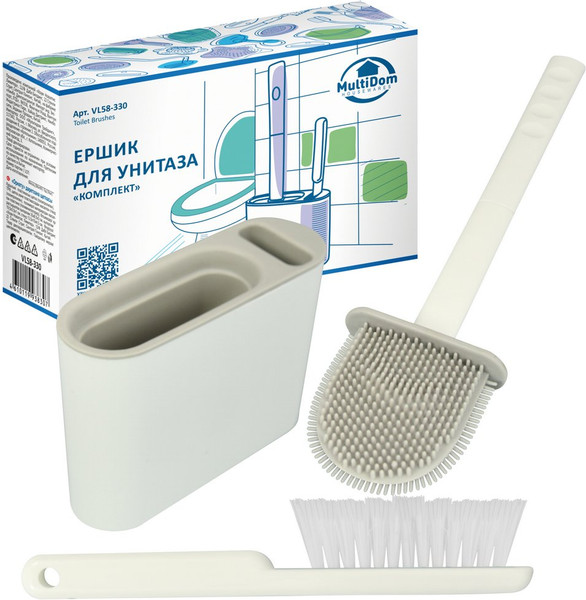 Изображение товара Ершик для унитаза Мультидом Комплект VL58-330