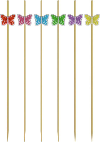 Изображение товара Набор шпажек для канапе Мультидом Бабочки BJ80-601 (24шт)