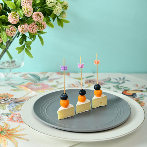 Изображение товара Набор шпажек для канапе Мультидом Бабочки BJ80-601 (24шт)