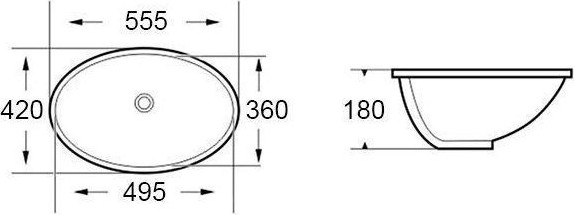 Изображение товара Умывальник Roxen Sopra 570140