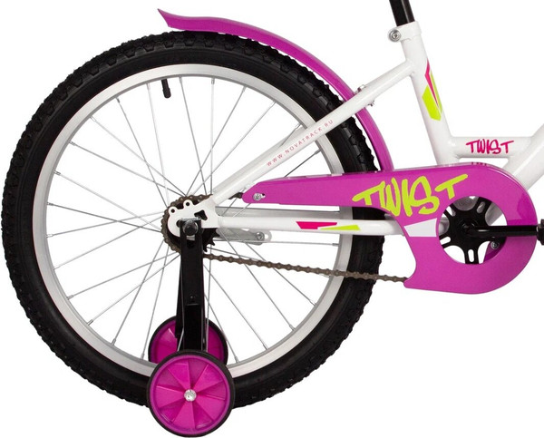 Изображение товара Детский велосипед Novatrack Twist 20 / 201TWIST.WT5 (белый, разобранный, в коробке)