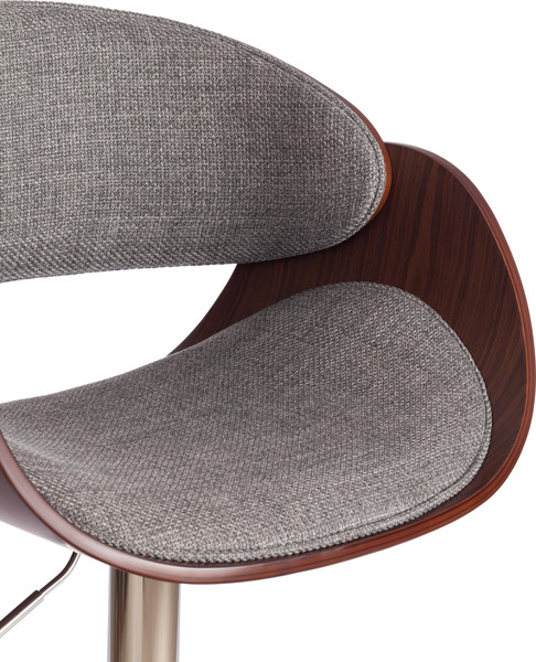 Изображение товара Стул барный Tetchair Lando (серый/орех/хром)