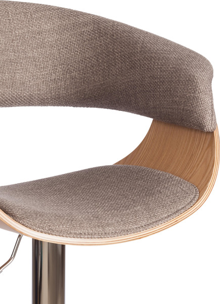 Изображение товара Стул барный Tetchair Vimta (бежевый/натуральный/хром)