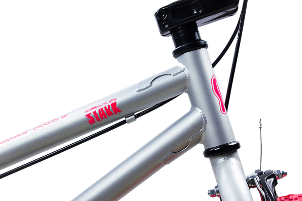 Изображение товара Велосипед STARK Madness BMX 1 2025 (серебристый матовый/розовый/розовый)
