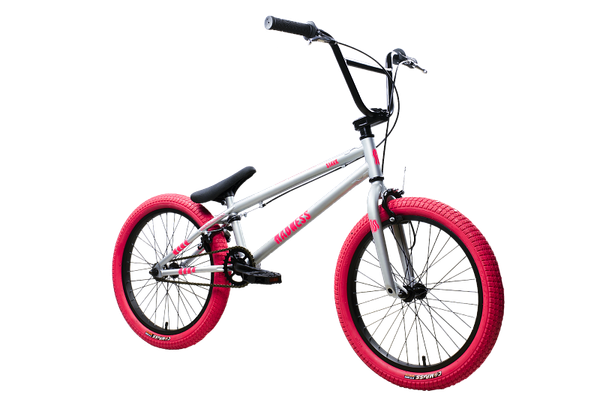 Изображение товара Велосипед STARK Madness BMX 1 2025 (серебристый матовый/розовый/розовый, разобранный, в коробке)