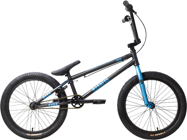Изображение товара Велосипед STARK Madness BMX 4 2025 (графит матовый/синий металлик/черный, разобранный, в коробке)