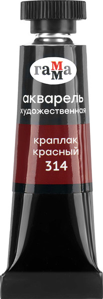 Изображение товара Акварельная краска ГАММА Старый мастер / 111021314 (9мл, краплак красный)