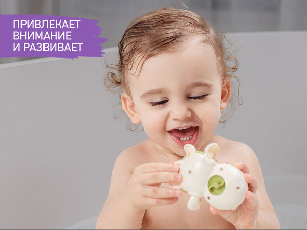 Изображение товара Набор игрушек для ванной ROXY-KIDS Черепаха, краб, птичка / RWIN-001