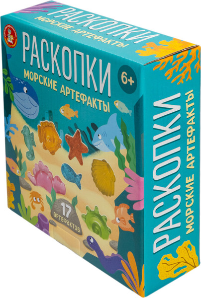 Изображение товара Набор для опытов Десятое королевство Раскопки. Морские артефакты / 05686