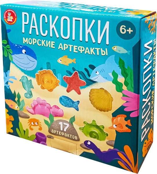 Изображение товара Набор для опытов Десятое королевство Раскопки. Морские артефакты / 05686