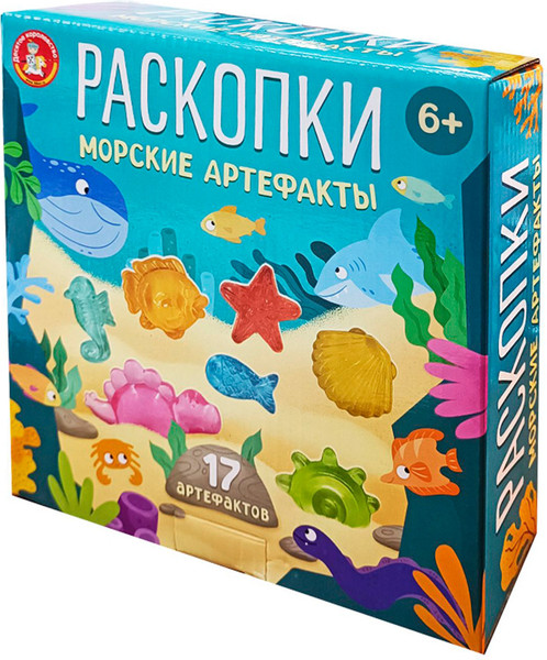 Изображение товара Набор для опытов Десятое королевство Раскопки. Морские артефакты / 05686