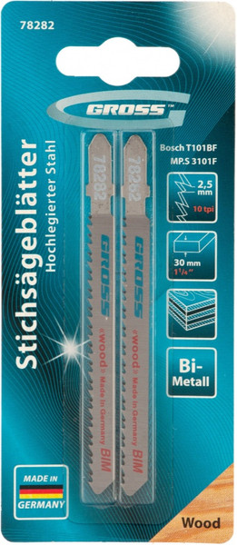Изображение товара Набор пильных полотен Gross 78282