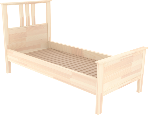 Изображение товара Двуспальная кровать ФанДОК 90x200 / Ф-156.03-01 (лак)