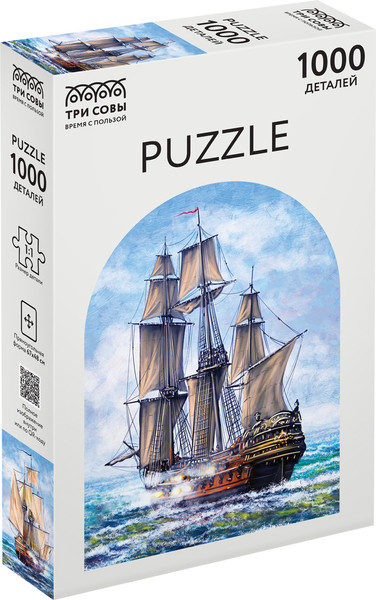 Изображение товара Пазл Три совы Морской бой / ПК1000_54685 (1000эл)