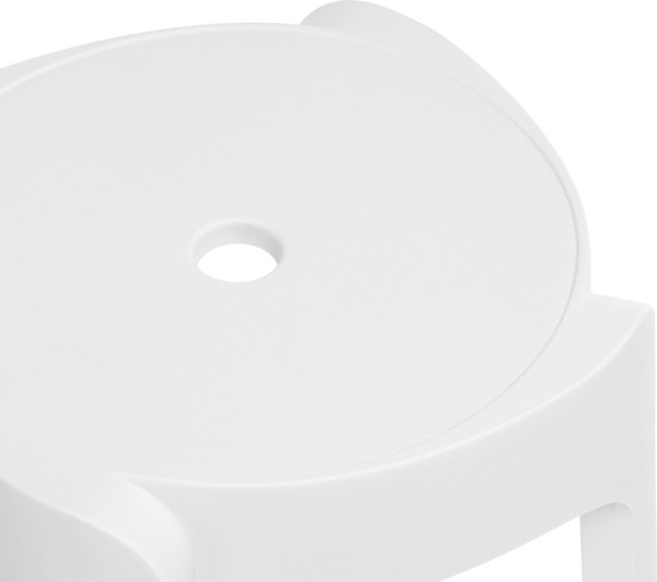 Изображение товара Табурет пластиковый Woodville Bovel (белый)