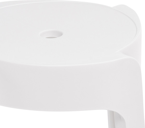 Изображение товара Табурет пластиковый Woodville Bovel (белый)